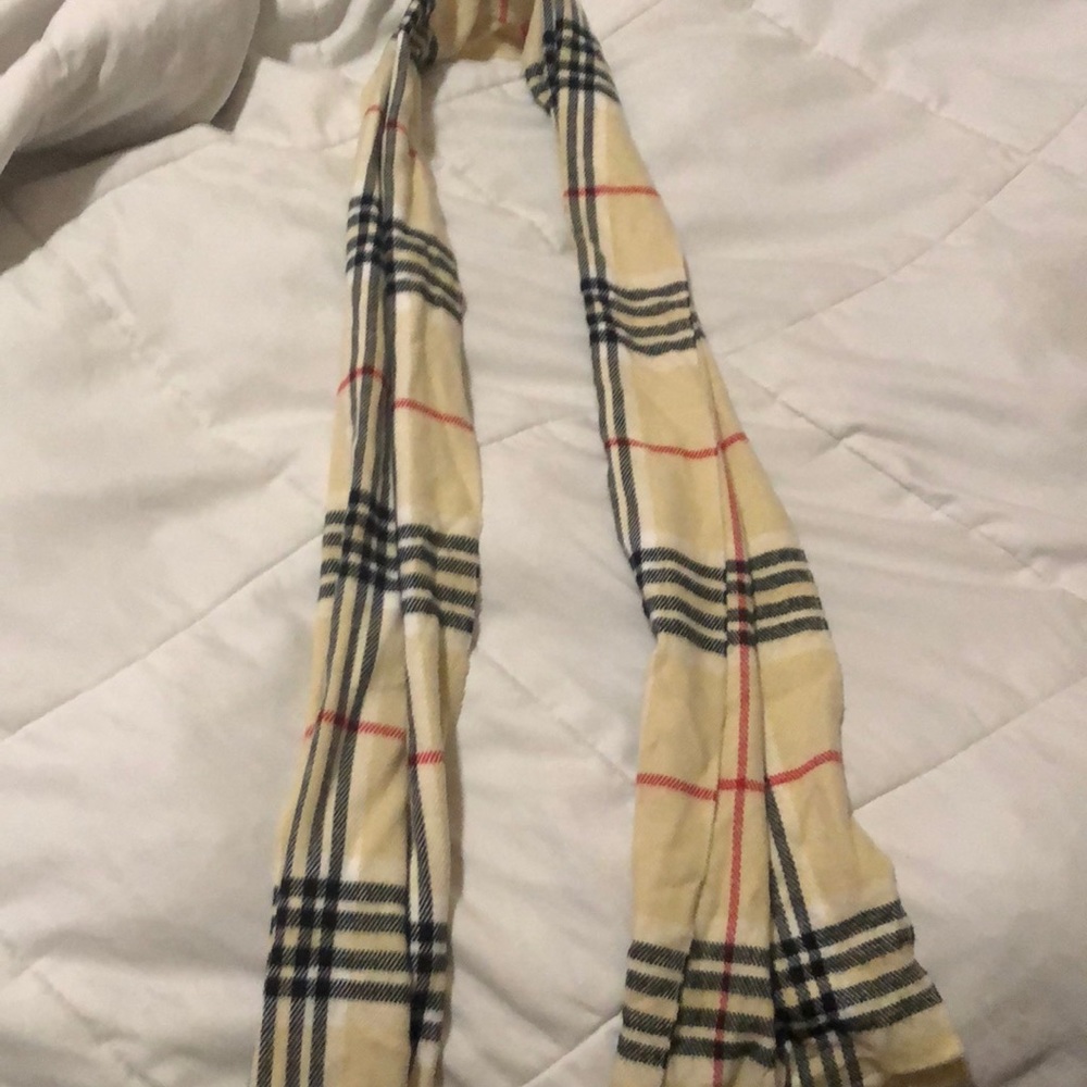 Flannel beige scarf